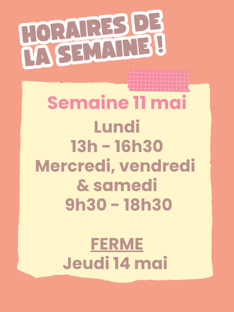 semaine du 11 mai